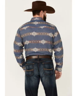 Ariat Men's Hurley Retro Southwestern Print Long Sleeve Snap Western Shirt - Big & Tall  -Velora Studio Shop 2000357521 400 P4