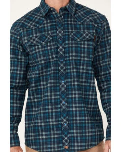 Cody James Men's FR Plaid Print Long Sleeve Snap Work Shirt 6 Cody James Men's FR Plaid Print Long Sleeve Snap Work Shirt -Velora Studio Shop 2000357958 410 P3