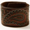 Shyanne Women's Tooled Paisley Leather Bracelet