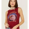 Shyanne Women's America Eagle Red Graphic Tank