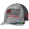 Ariat Men's Flag Shield Logo Mesh-Back Ball Cap 