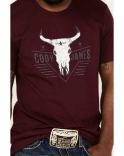 Cody James Men's Texas Coast Skull Logo Graphic Short Sleeve T-Shirt  -Velora Studio Shop 2000359066 640 P3