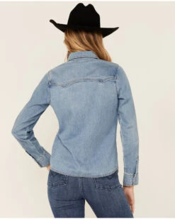 Idyllwind Women's Medium Wash Signature Turquoise Snap Button Western Shirt -Velora Studio Shop 2000359142 414 P3