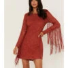 Idyllwind Women's Fairlane Crochet Fringe Dress