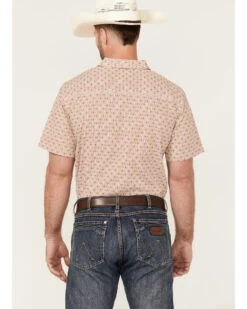 Gibson Men's Cabana Geo Print Short Sleeve Button-Down Western Shirt  -Velora Studio Shop 2000359201 110 P4