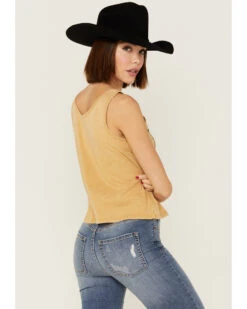 Cleo + Wolf Women's Everybody Deserves Another Shot Gold Graphic Tank -Velora Studio Shop 2000359334 710 P3