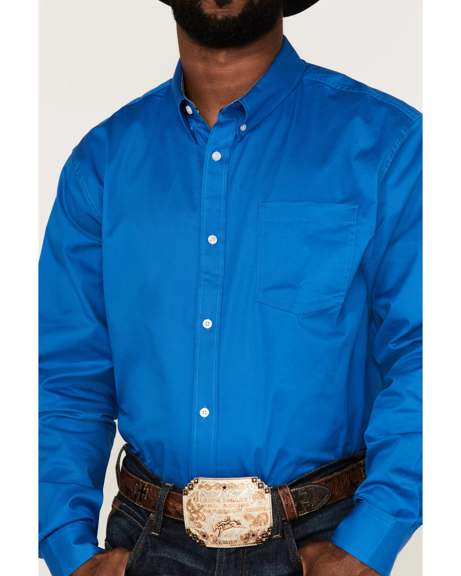 RANK 45 Men's Basic Twill Long Sleeve Button-Down Western Shirt - Tall 3 RANK 45 Men's Basic Twill Long Sleeve Button-Down Western Shirt - Tall - Image 3