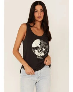 Wrangler Retro Women's Desert Sea Circle Graphic Relaxed Tank