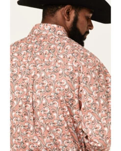 George Strait By Wrangler Men's Paisley Print Long Sleeve Button Down Western Shirt 7 George Strait By Wrangler Men's Paisley Print Long Sleeve Button Down Western Shirt -Velora Studio Shop 2000360570 662 P4