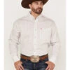 George Strait By Wrangler Men's Geo Print Button Down Western Shirt 