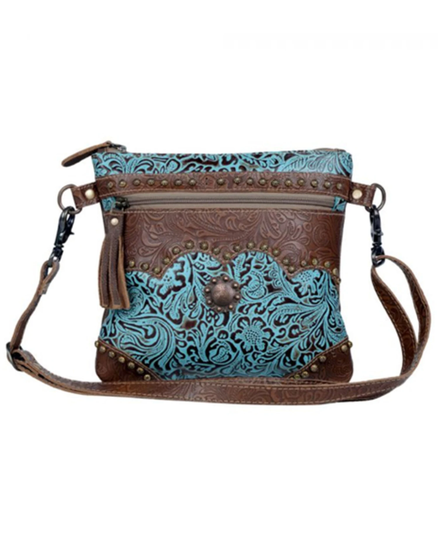 Myra Bag Women's Azure Tooled Bag 1 Myra Bag Women's Azure Tooled Bag