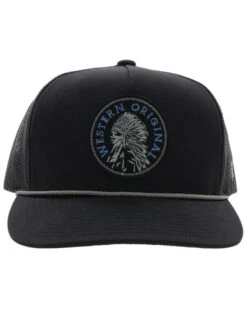 Hooey Men's Quanah Round Patch Mesh Back Trucker Cap -Velora Studio Shop 2000361526 001 P3