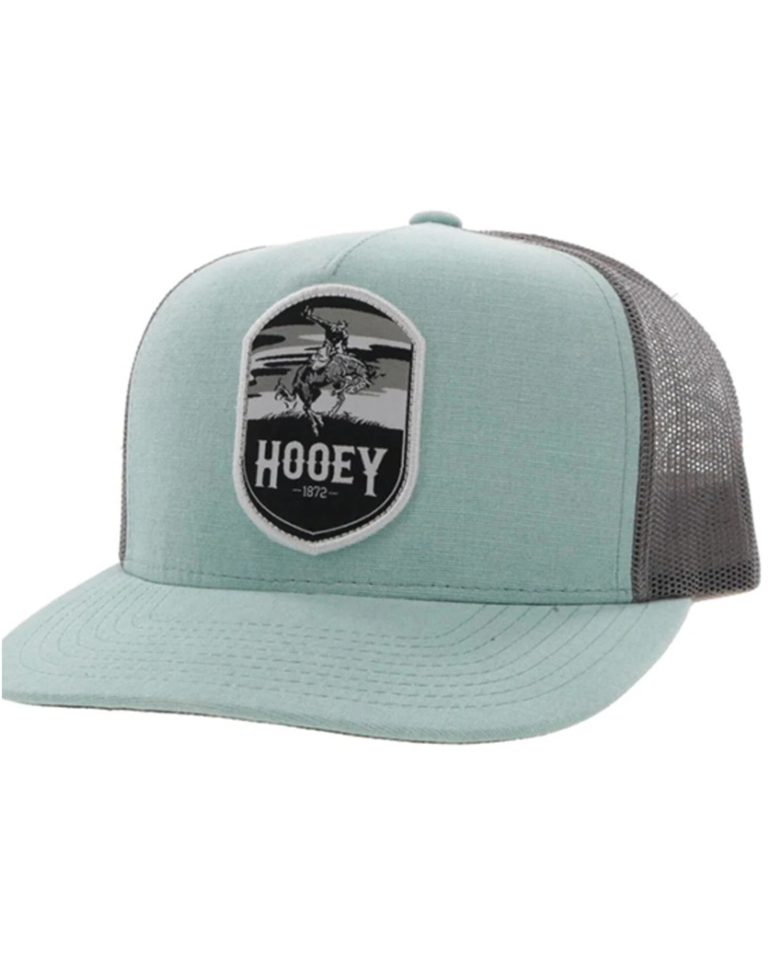 Hooey Men's Cheyenne Logo Patch Mesh Back Trucker Cap 1 Hooey Men's Cheyenne Logo Patch Mesh Back Trucker Cap