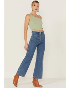 Rolla's Women's Sailor Medium Wash High Rise Wide Jeans