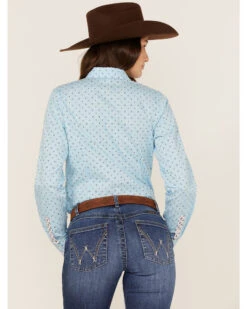 Cinch Women's Star Geo Print Button Down Long Sleeve Western Shirt -Velora Studio Shop 2000362794 450 P4