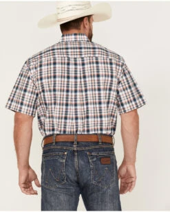 Cinch Men's Large Plaid Print Short Sleeve Button Down Western Shirt  -Velora Studio Shop 2000363595 100 P4