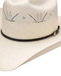 Resistol Men's George Strait Natural Condigo Shantung Straw Western Hat 
