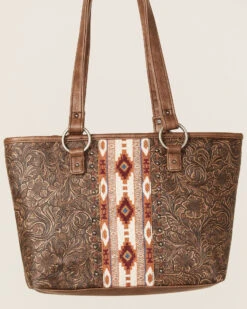 Shyanne Women's Tooled Southwestern Tote Bag -Velora Studio Shop 2000364284 200 P2
