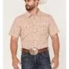 Gibson Men's Cereus Large Geo Print Short Sleeve Snap Western Shirt 