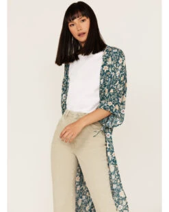 Shyanne Women's Floral Print Kimono -Velora Studio Shop 2000364765 443 P3