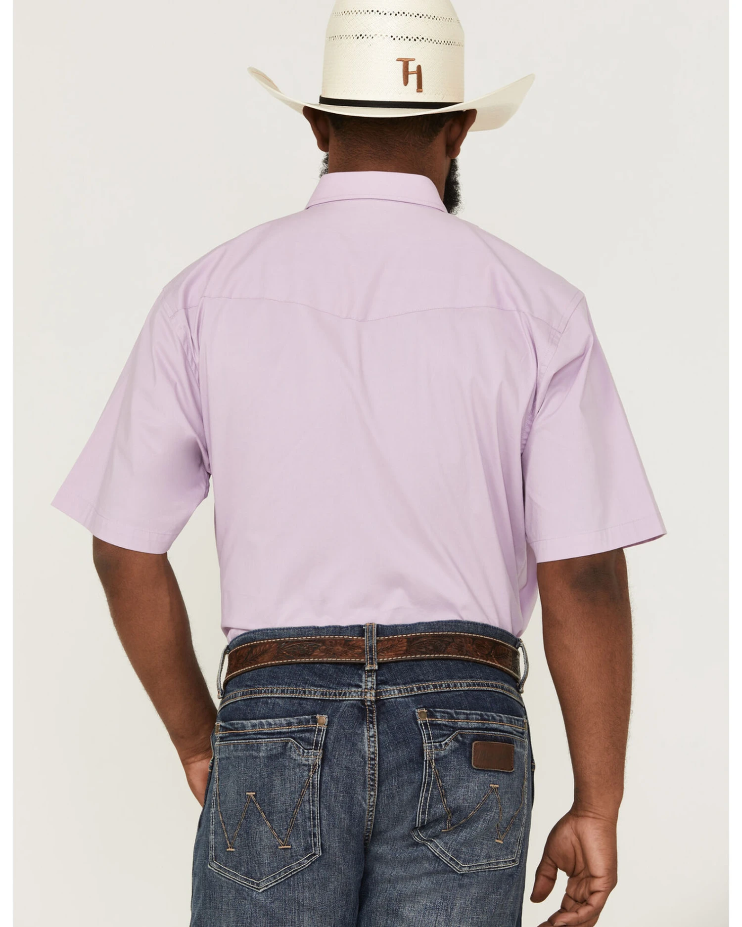 Resistol Men's Beneferd Solid Short Sleeve Button Down Western Shirt 4 Resistol Men's Beneferd Solid Short Sleeve Button Down Western Shirt - Image 4