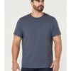 Brothers & Sons Men's Indigo Basic Short Sleeve Pocket T-Shirt 