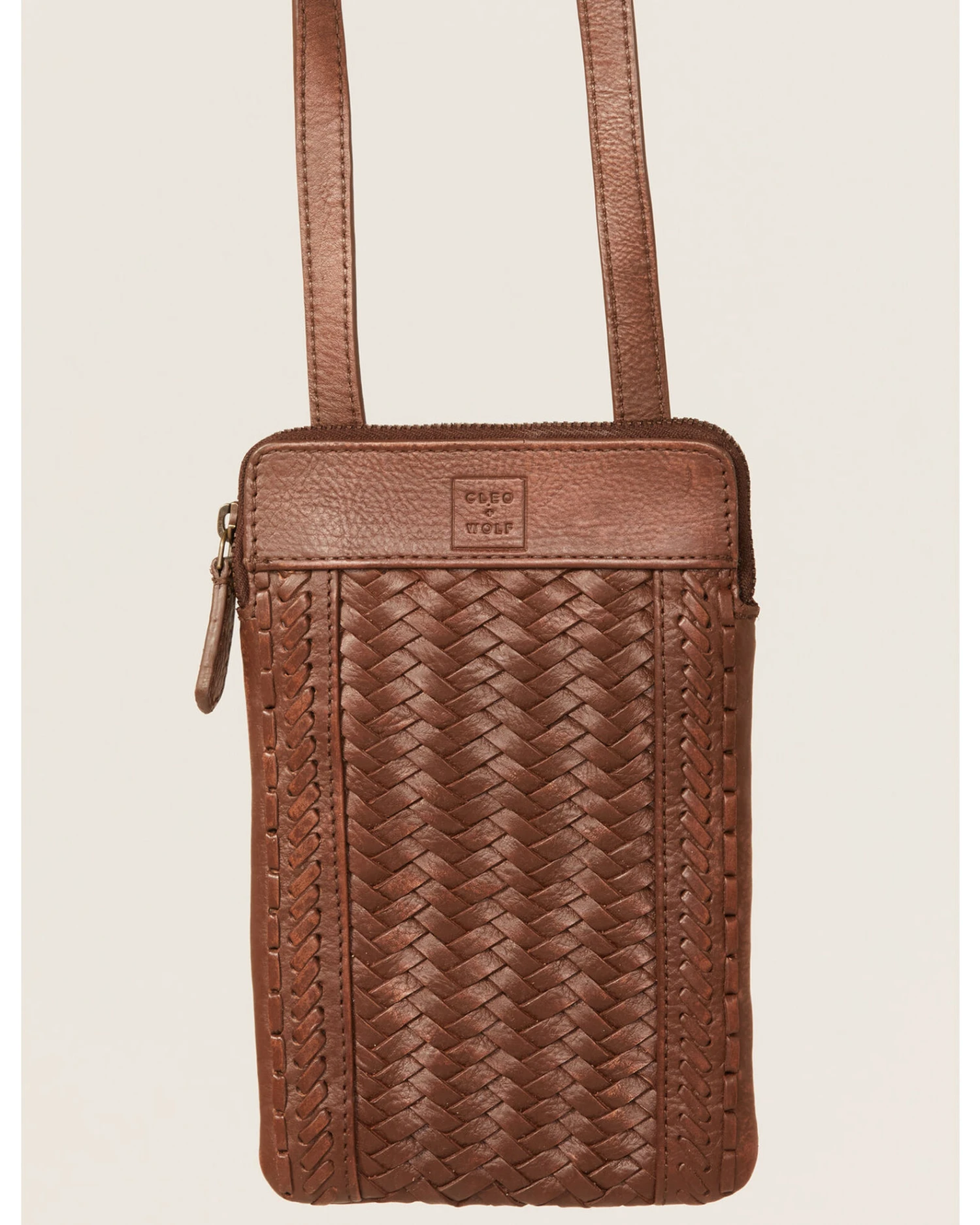 Cleo + Wolf Women's Basketweave Leather Crossbody Bag 2 Cleo + Wolf Women's Basketweave Leather Crossbody Bag - Image 2