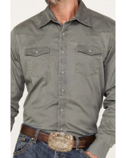 Wrangler Retro Men's Solid Print Long Sleeve Western Shirt -Velora Studio Shop 2000366013 020 P3