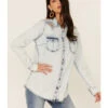 RRR Women's Southwestern Yokes Denim Shirt