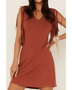Idyllwind Women's Countrywood Jersey Fringe Dress 6 Idyllwind Women's Countrywood Jersey Fringe Dress -Velora Studio Shop 2000366764 202 P3