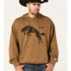 Wrangler Men's 75 Years Olive Horse Graphic Hooded Sweatshirt 