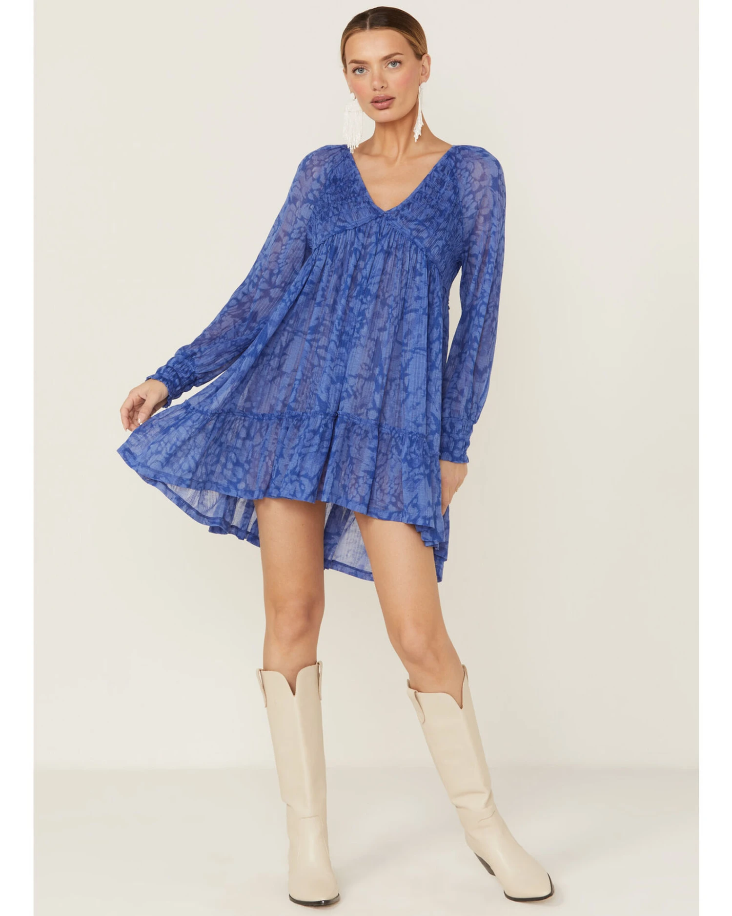 Beyond The Radar Women's Long Sleeve Knit Mini Dress 1 Beyond The Radar Women's Long Sleeve Knit Mini Dress