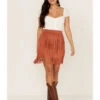 Idyllwind Women's Chestnut Trail Faux Suede Skirt 