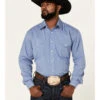 Rough Stock By Panhandle Men's Dobby Long Sleeve Snap Western Shirt 