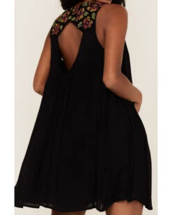 Rock & Roll Denim Women's Embroidered Keyhole Shift Dress -Velora Studio Shop 2000368503 001 P3