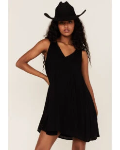 Rock & Roll Denim Women's Embroidered Keyhole Shift Dress -Velora Studio Shop 2000368503 001 P4