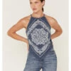 Rock & Roll Denim Women's Bandana Print Tank Top