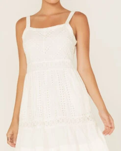 Skies Are Blue Women's Crochet Sleeveless Midi Dress -Velora Studio Shop 2000370588 100 P3