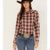 Ariat Women's R.E.A.L. Billie Jean Rose Dobby Plaid Long Sleeve Button Shirt