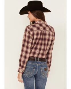 Ariat Women's R.E.A.L. Billie Jean Rose Dobby Plaid Long Sleeve Button Shirt 7 Ariat Women's R.E.A.L. Billie Jean Rose Dobby Plaid Long Sleeve Button Shirt -Velora Studio Shop 2000371917 662 P4