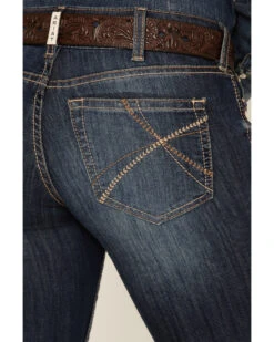 Ariat Women's R.E.A.L. Vicky Medium Wash Mid Rise Embroidered Bootcut Jeans -Velora Studio Shop 2000372215 400 P4