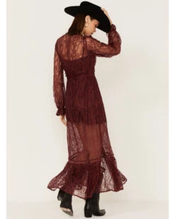 Shyanne Women's Floral Lace Duster Dress -Velora Studio Shop 2000373015 646 P4