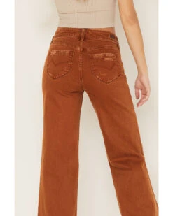 Cleo + Wolf Women's High Rise Distressed Stretch Loose Wide Jeans -Velora Studio Shop 2000373344 200 P4