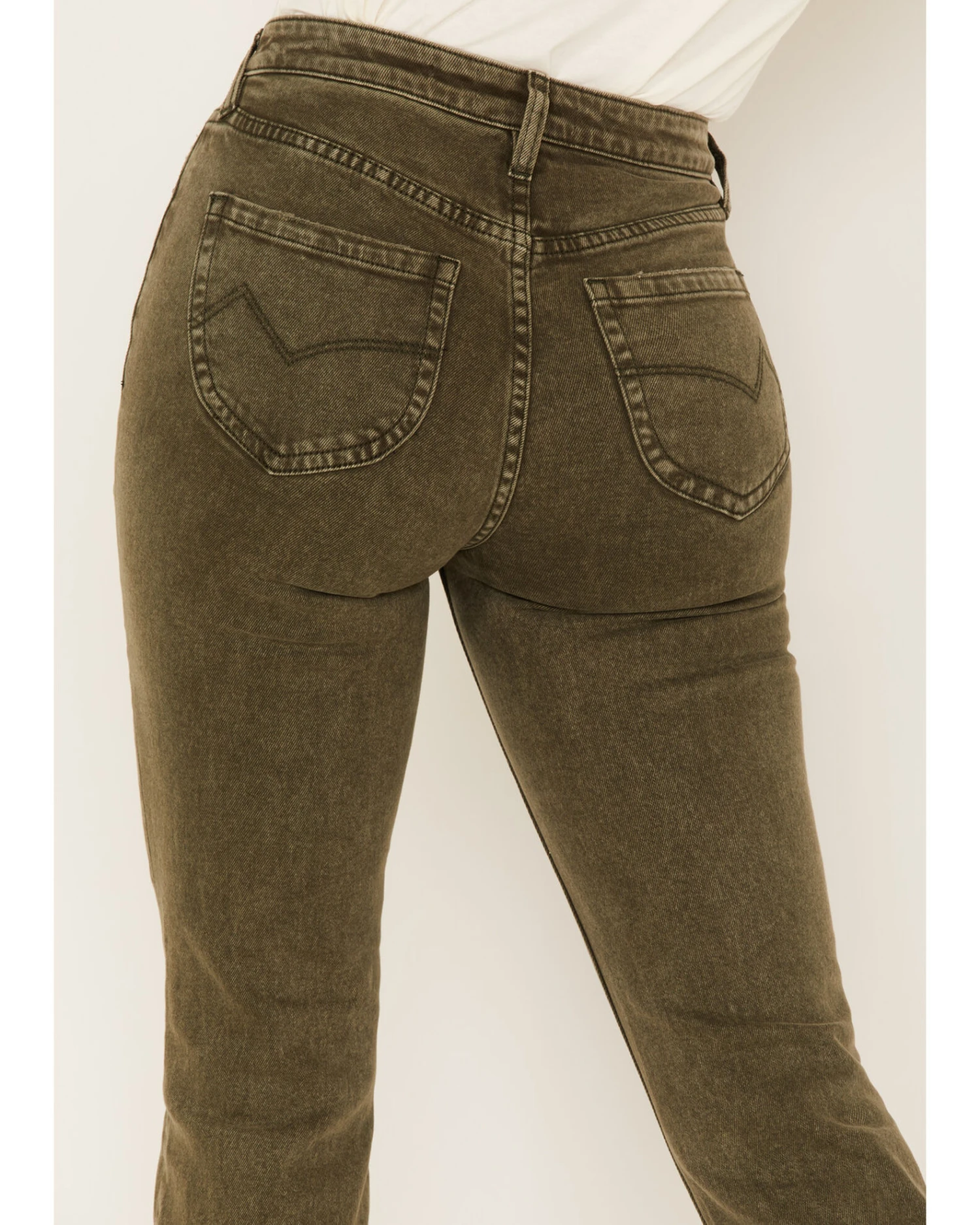 Cleo + Wolf Women's High Rise Ankle Straight Jeans 4 Cleo + Wolf Women's High Rise Ankle Straight Jeans - Image 4