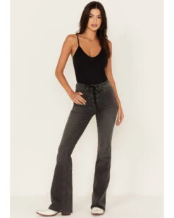 Idyllwind Women's Twelve South Wash Down High Risin Lace-Up Bootcut Jeans 