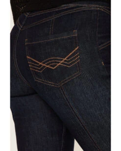 Idyllwind Women's Hillsboro Dark Wash High Rise Seamed Outlaw Flare Jeans -Velora Studio Shop 2000373409 417 P4