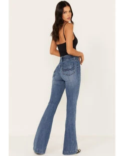 Idyllwind Women's Edge Hill Medium Wash High Rise Outlaw Flare Jeans -Velora Studio Shop 2000373411 414 P4