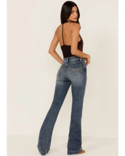 Idyllwind Women's Belmont Medium Wash High Risin' Seamed Front Sanding Bootcut Jeans -Velora Studio Shop 2000373413 414 P3