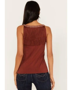 Idyllwind Women's Songstress Embroidered Fringe Tank Top -Velora Studio Shop 2000373623 213 P4