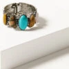 Shyanne Women's Bisbee Falls Mixed Stone Cuff Bracelet